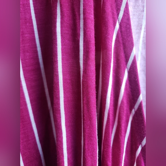 New! Plus Size 26 28 4x Lane Bryant Pink Striped 💗 knit top wrap womens - Picture 3 of 7